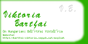 viktoria bartfai business card